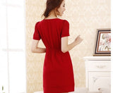 Đầm suông phối dây kéo