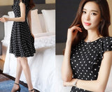 Đầm xoè chấm bi Misan