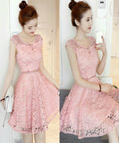 Đầm ren tay con